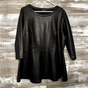 NEW Lane Bryant, black Faux Leather, size 18/20.